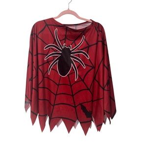 Womans Spider-Man spider web costume poncho one size